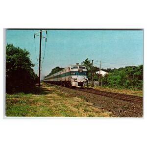 Long Island Train 604 Alco FA St. James NY Postcard 1971